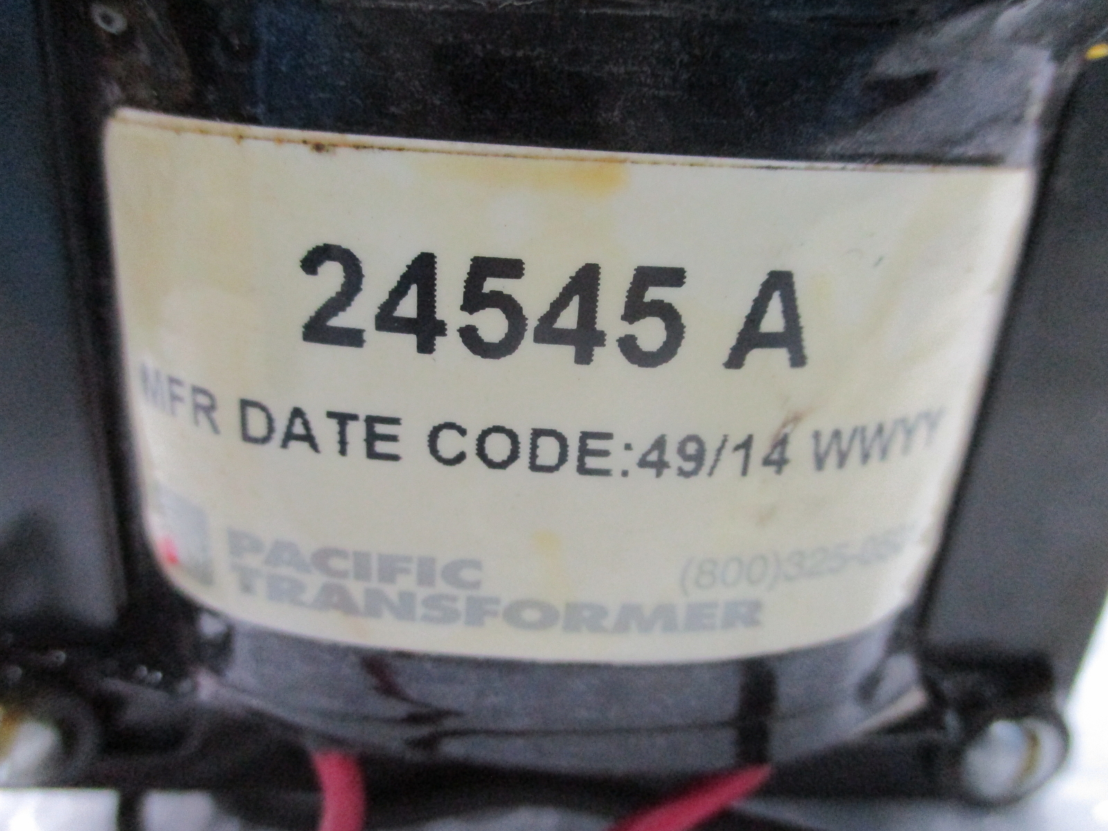 PACIFIC TRANSFORMER 24545A TRANSFORMER NSNP