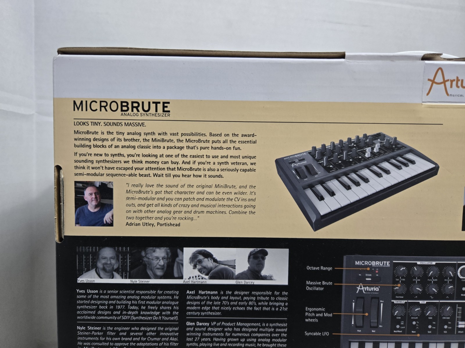 Arturia MicroBrute Analog Synthesizer Keyboard Midi USB