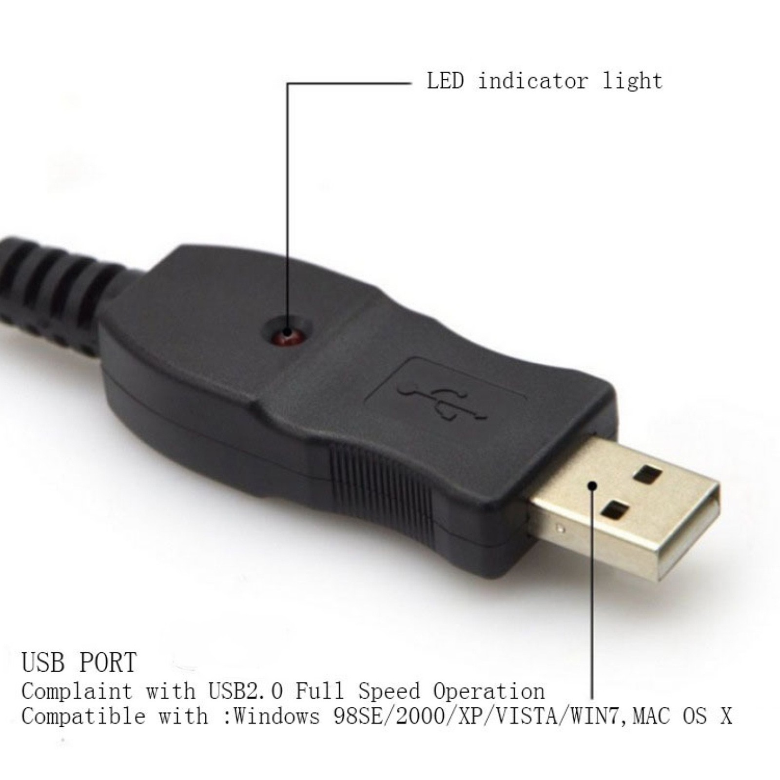 USB To USB 6.3mm Link Cable Adapter PC Record USB Guitar Cord For Guitar Bass