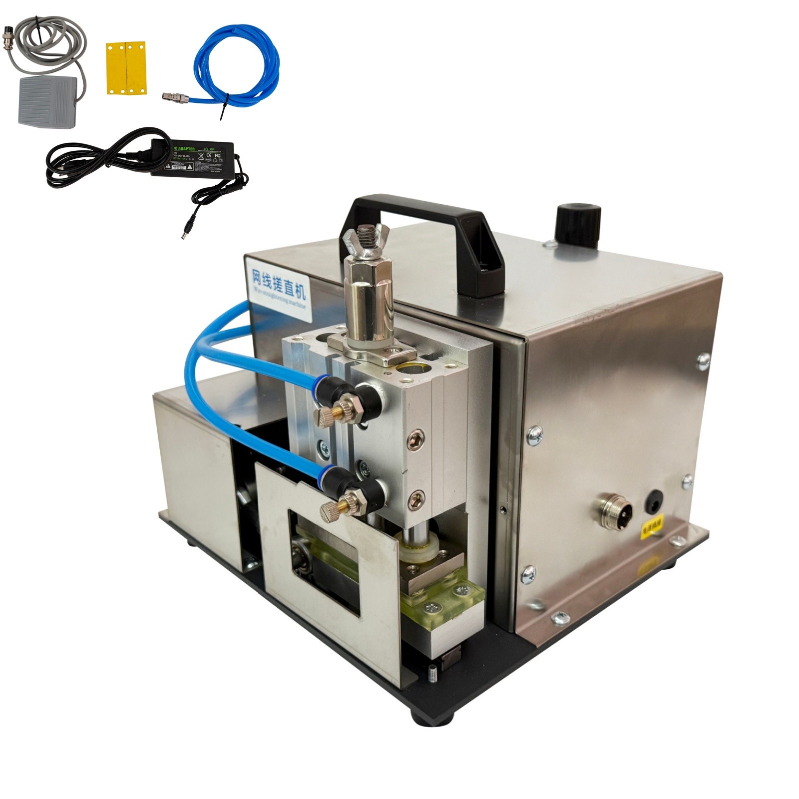 Foot-operated Network Cable/Wire Straightening Machine 110V 10-60mm Length