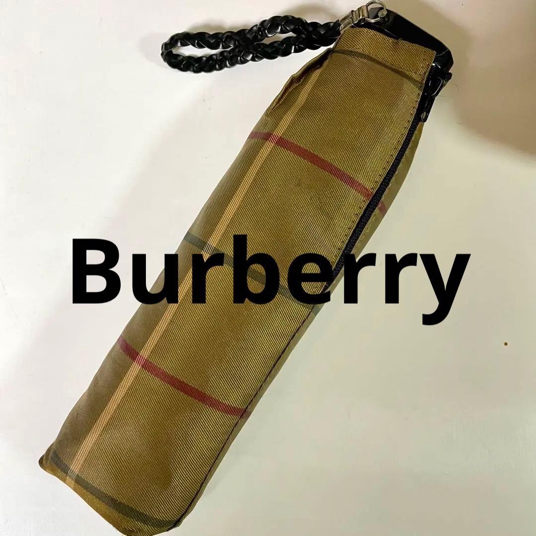 Burberry Umbrella Foldable Black Compact 22 cm 8 cm Ready to Use Genuine