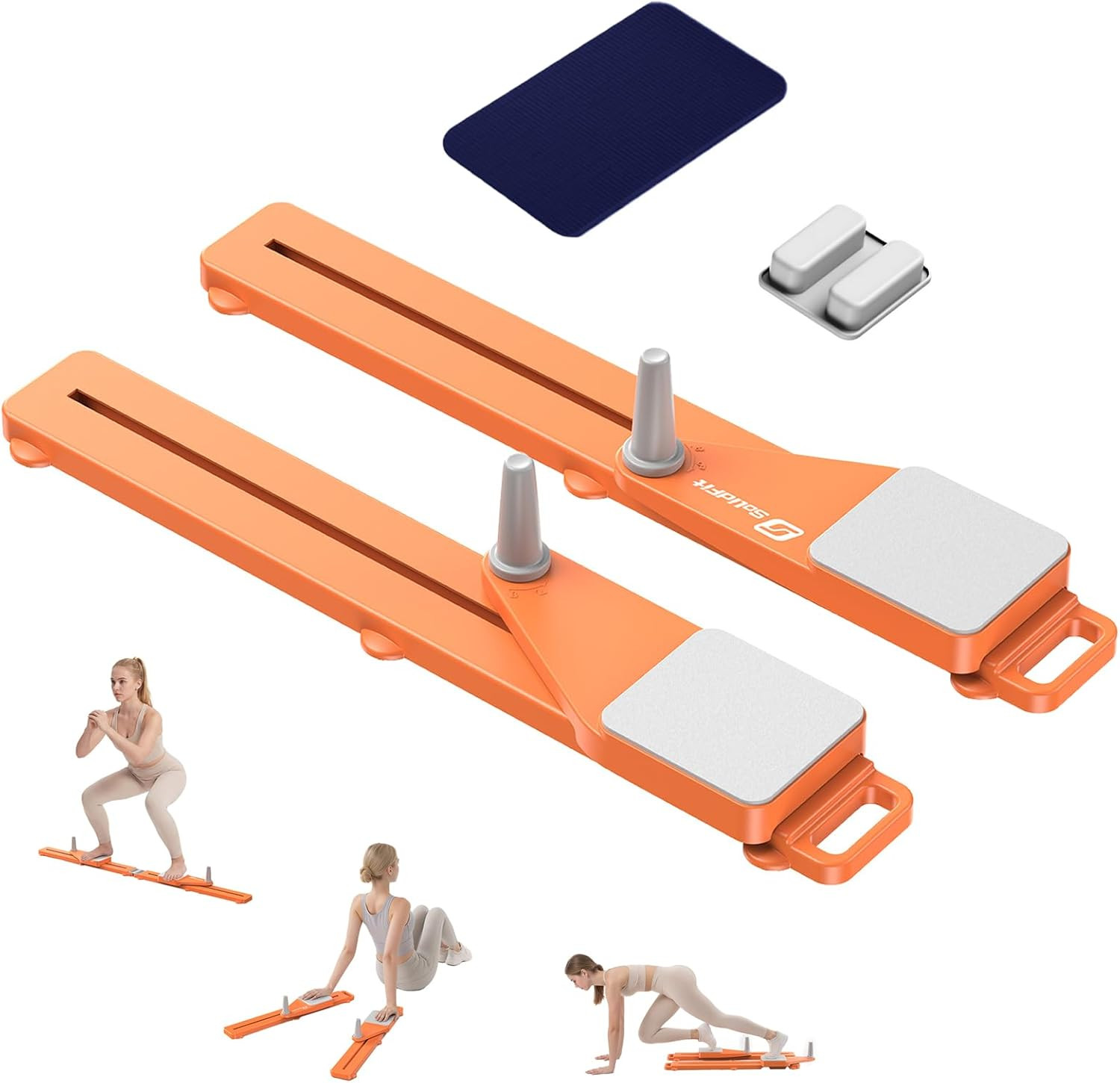 2026 Upgrade 3-In-1 Pliates Board - Multifunctional Anti-Slip Silent Pilates Boa