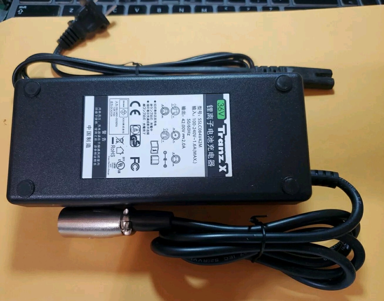 42V 2A 5 pin Lithium Charger for Ave Citybug Raleigh EBCO Winora Bike TranzX PST