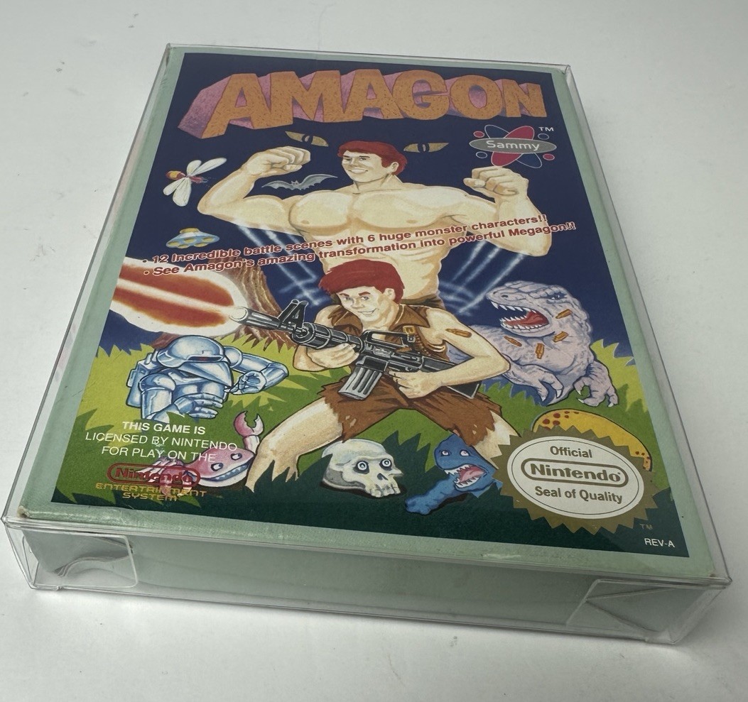 Amagon Nintendo NES Box, Manual, Insert & Foam Good Condition **NO GAME**