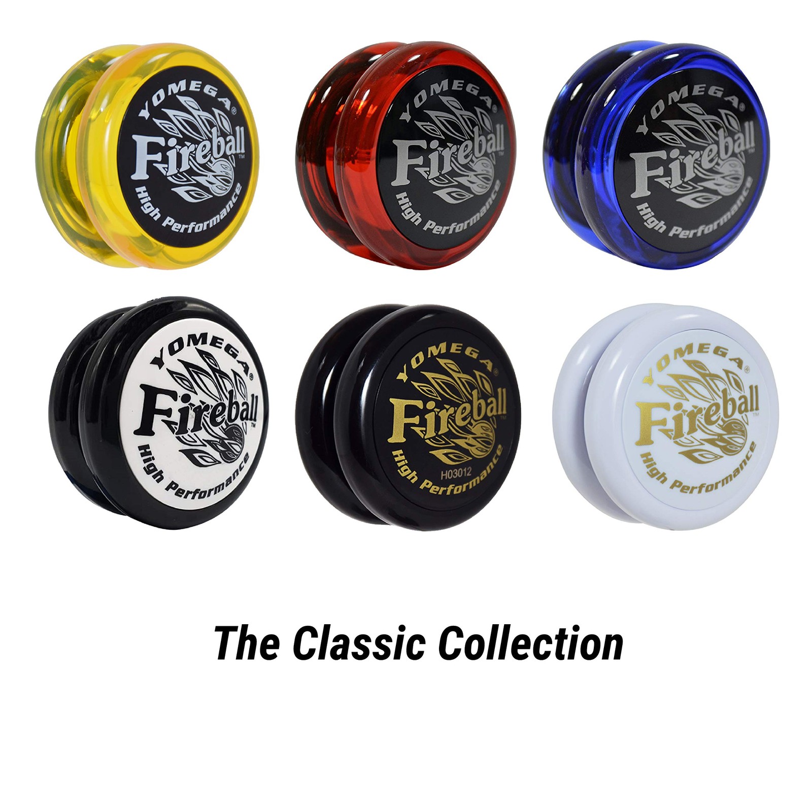 Yomega Fireball YoYo -HIGH Performance Responsive Transaxle 58.4Mm, Red/Black