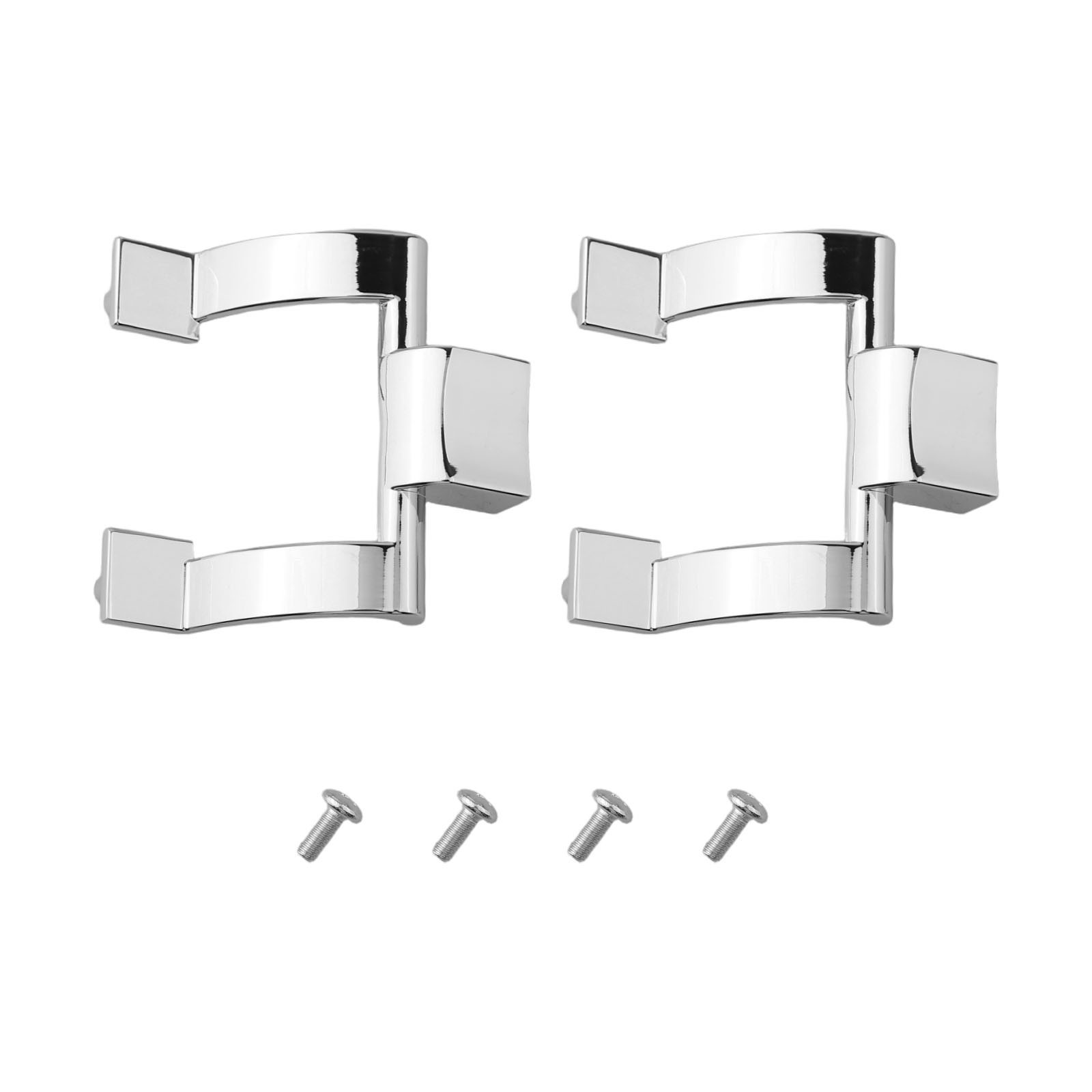 Zinc Alloy Chrome Shower Door Handles Replacement with Mounting Screws