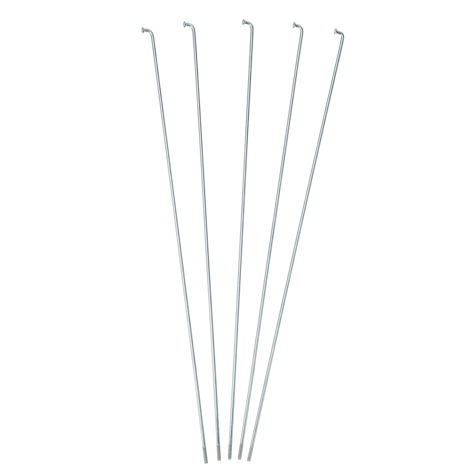 36 Pcs 14G J Bend 254mm x 2mm Bike Bicycle Spokes with Nipples Steel Silver Tone