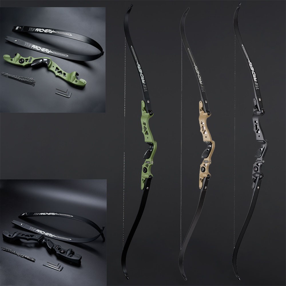 Archery 62" Takedown ILF Recurve Bow for Right Hand Professional Target Hunting