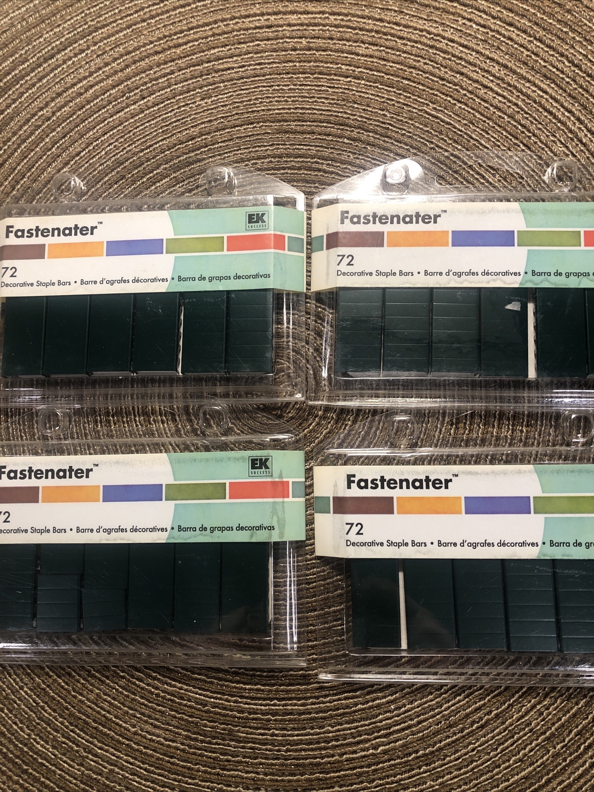 EK Success Fastenater Hunter Green Decorative Staple Bars