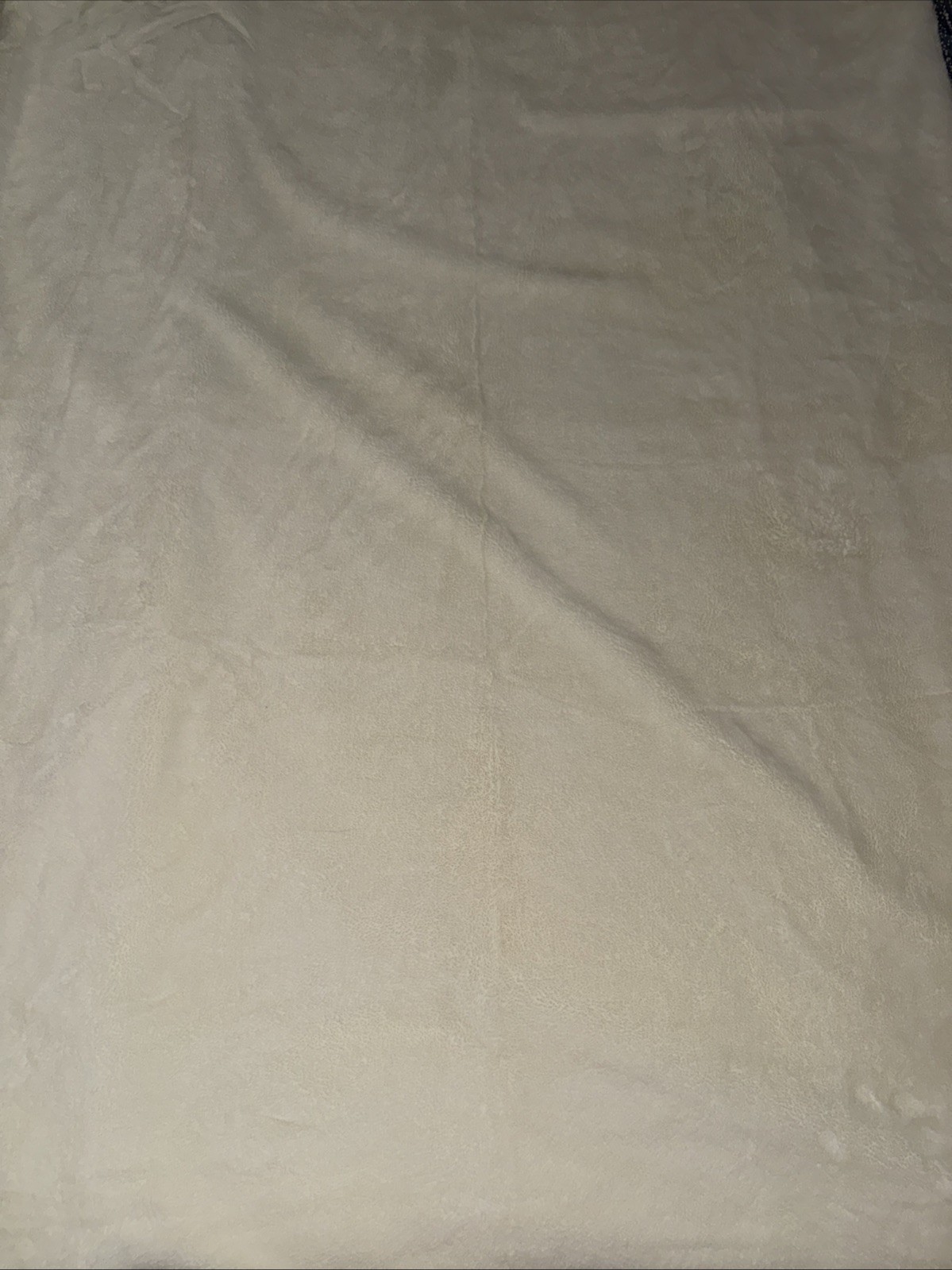 Daniel De Cassone Studio White Plush Blanket 46”x71”
