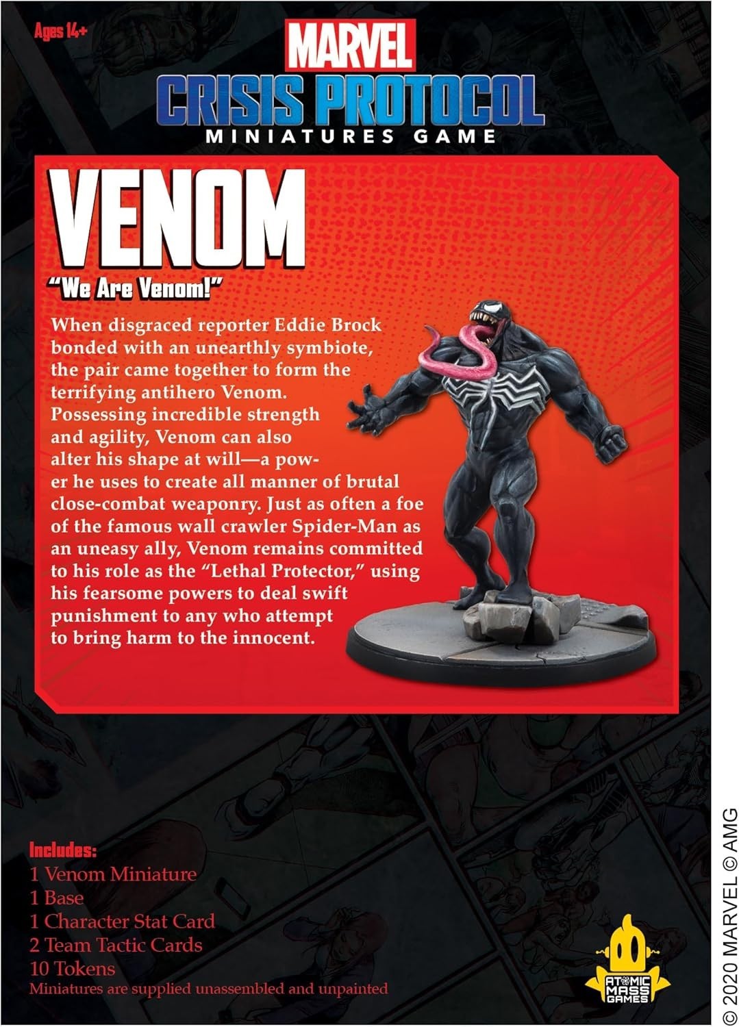 Dynamic Two-Player Marvel Crisis Protocol Venom Character Pack - 90 Min Playtime