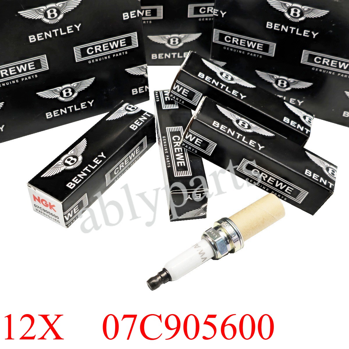 12pcs Spark Plug for Bentley Continental Flying Spur W12 Engine 10-18 07C905600