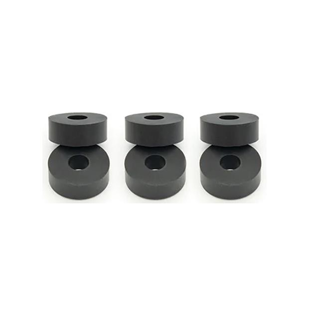 No Nuts Cymrings - 6pk Cymbal Rings - Black