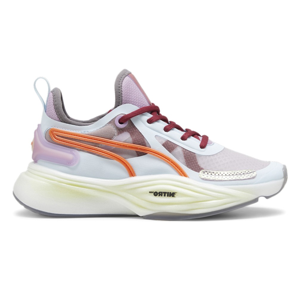 PUMA  X Lemlem Pwr Nitro Sqd Training  Womens Blue, Purple Sneakers Athletic Sho