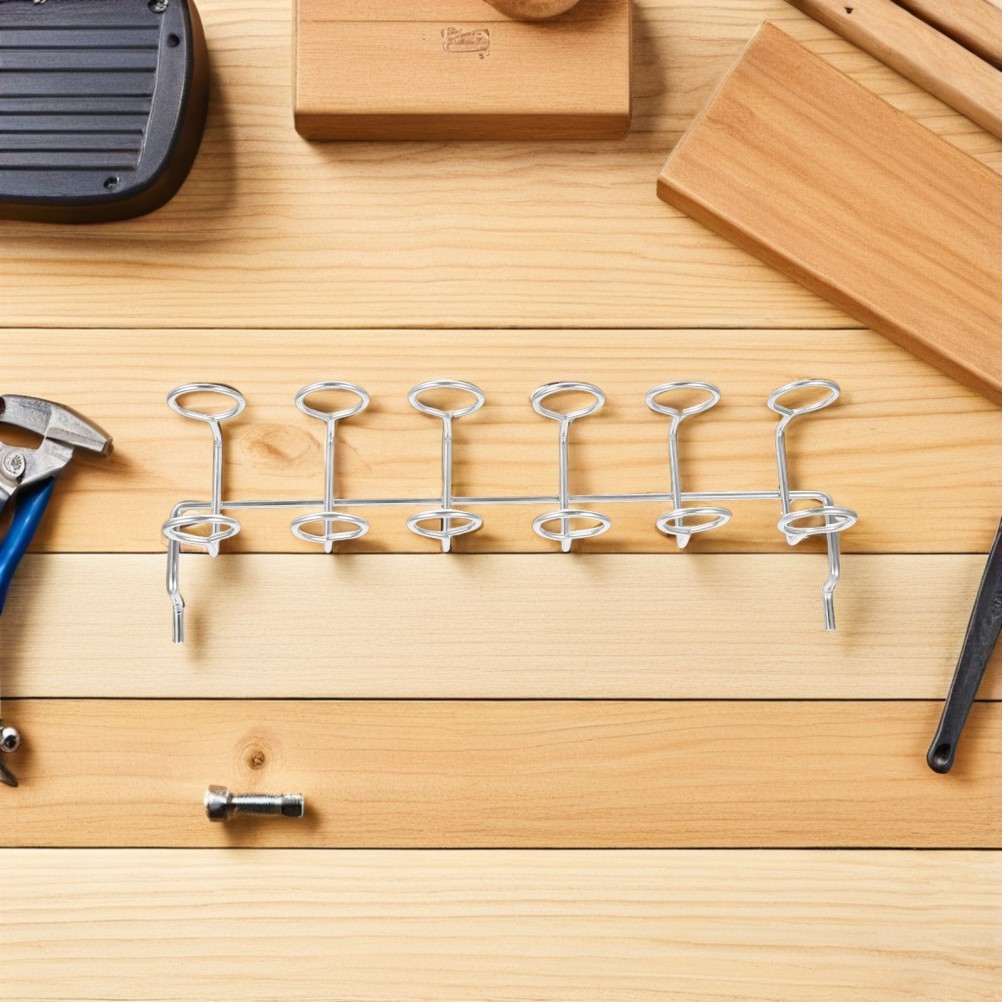 2Pcs Garage Pegboard Hook Reusable Multi Ring Tool Organizer for Daily Use