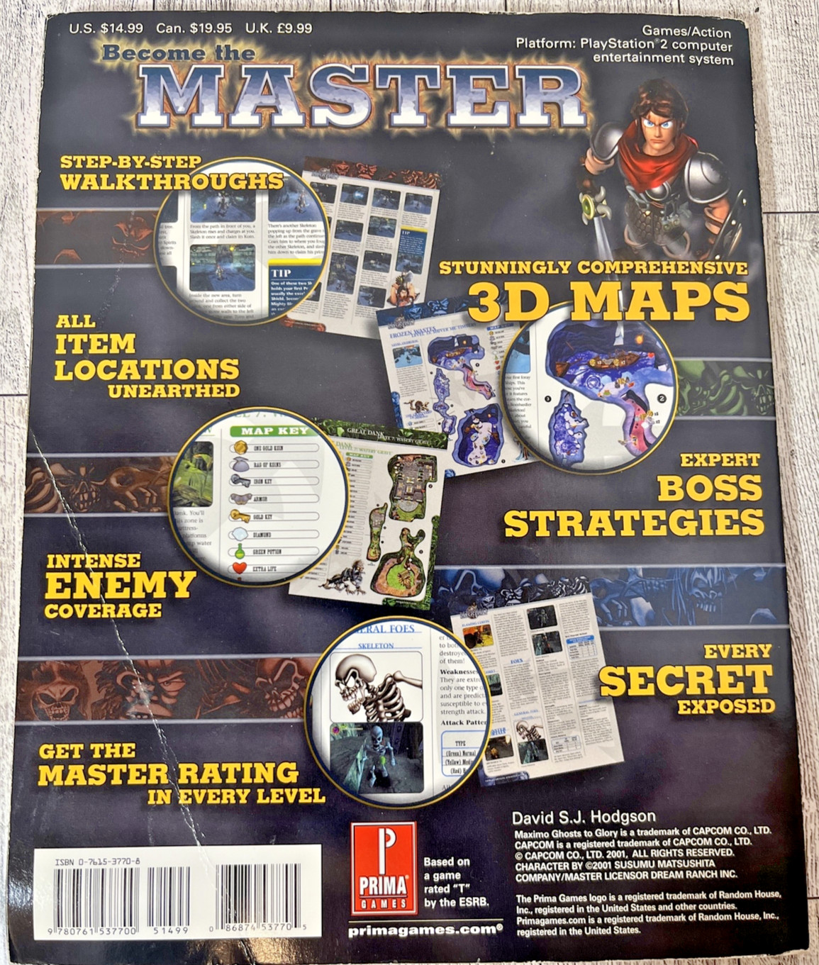 Prima 2002 Maximo: Ghosts to Glory Official Strategy Guide Capcom with Poster PB