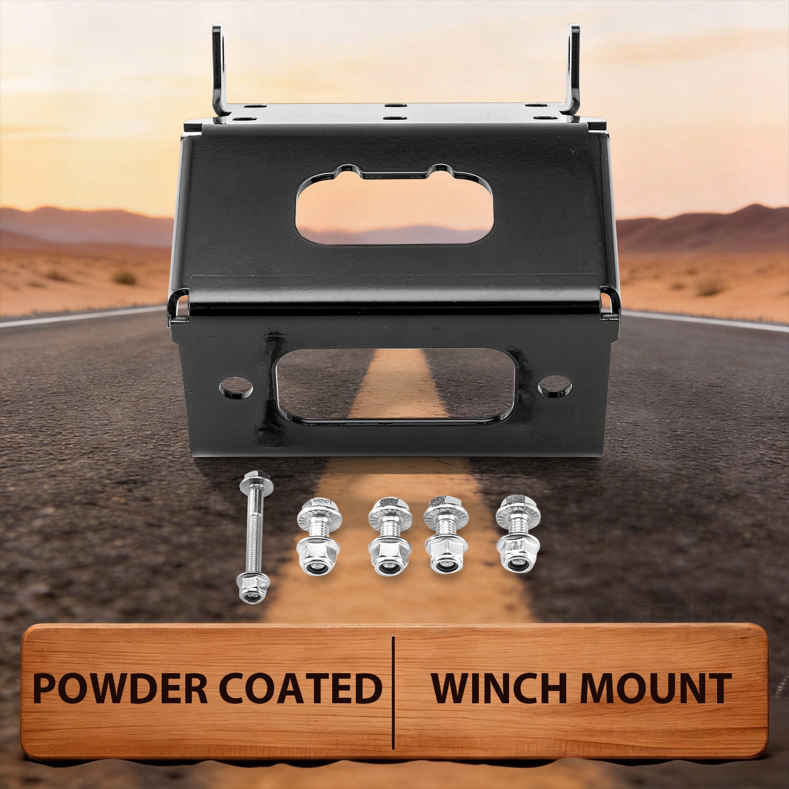 Heavy-Duty Steel Winch Mounting Bracket For Honda Rancher TRX420 2014-2026