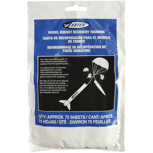 EST2274 Estes Model Rocket Recovery Wadding - NEW!