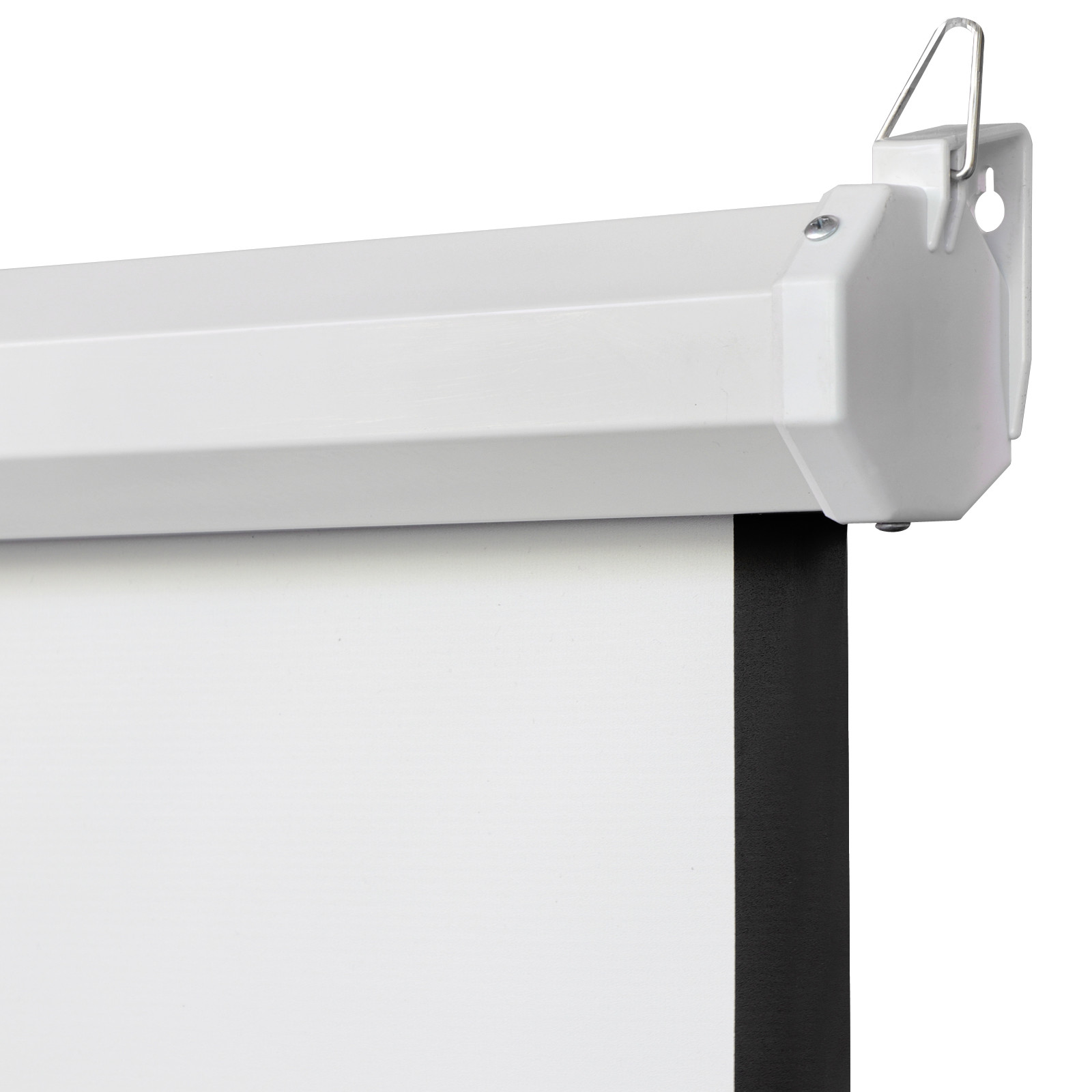 Manual Pull Down Projector Screen 84" X 84" 1:1 Format HD Home Theater