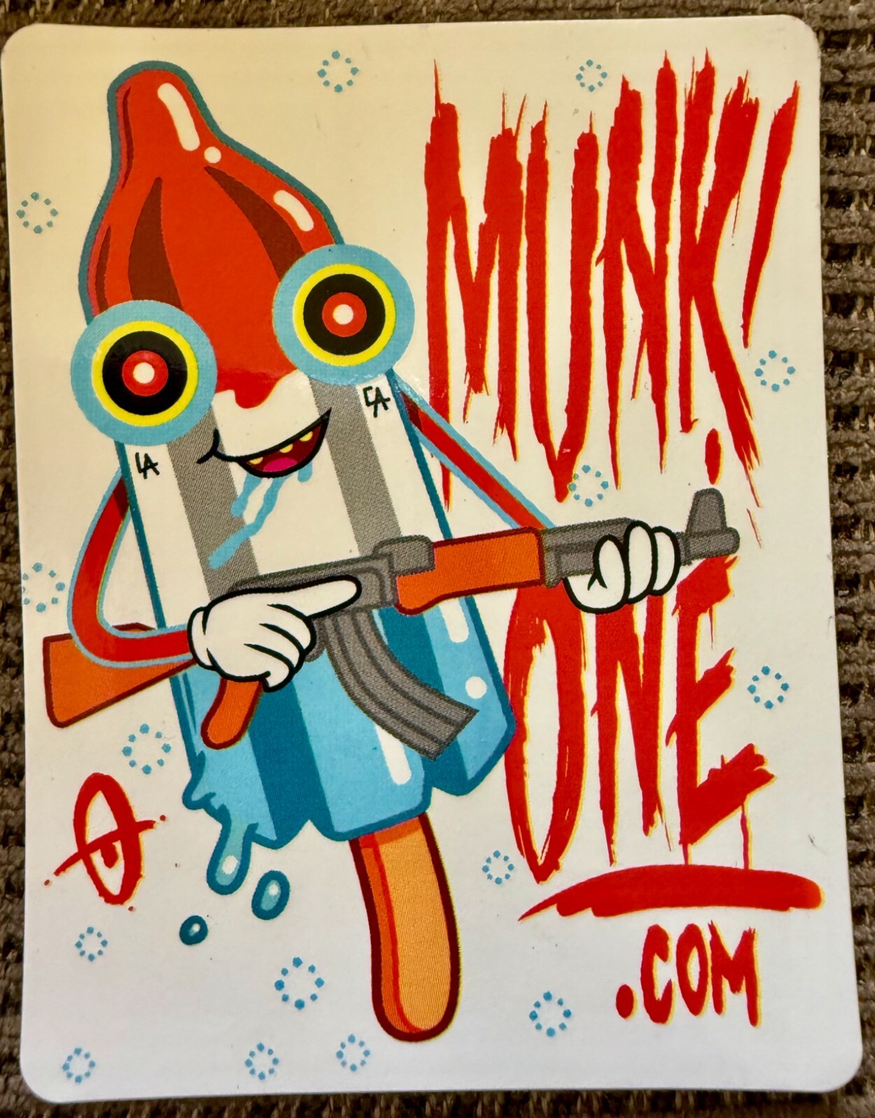 Munk One "AK-47 Popsicle" Sticker
