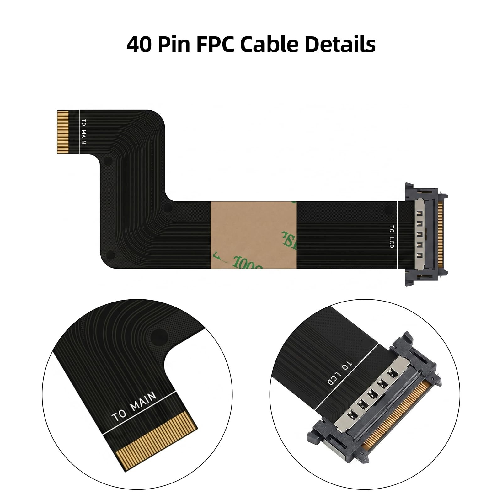 OEM Cable for K1-Max Screen: 2025 Version 3D Printer 30 Pin LCD Display Cord ...