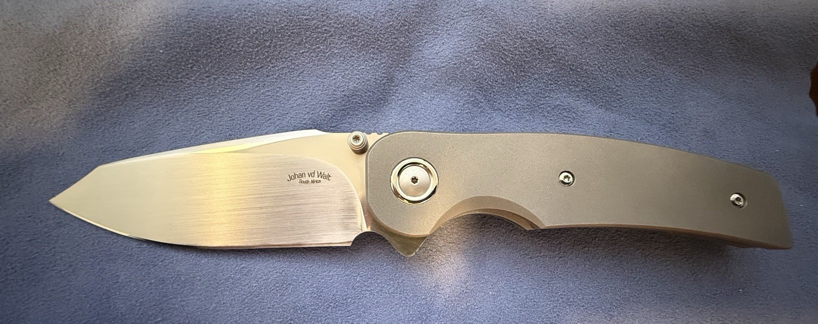 Johan vd Walt JB1 - Blasted & Tumbled Titanium #29