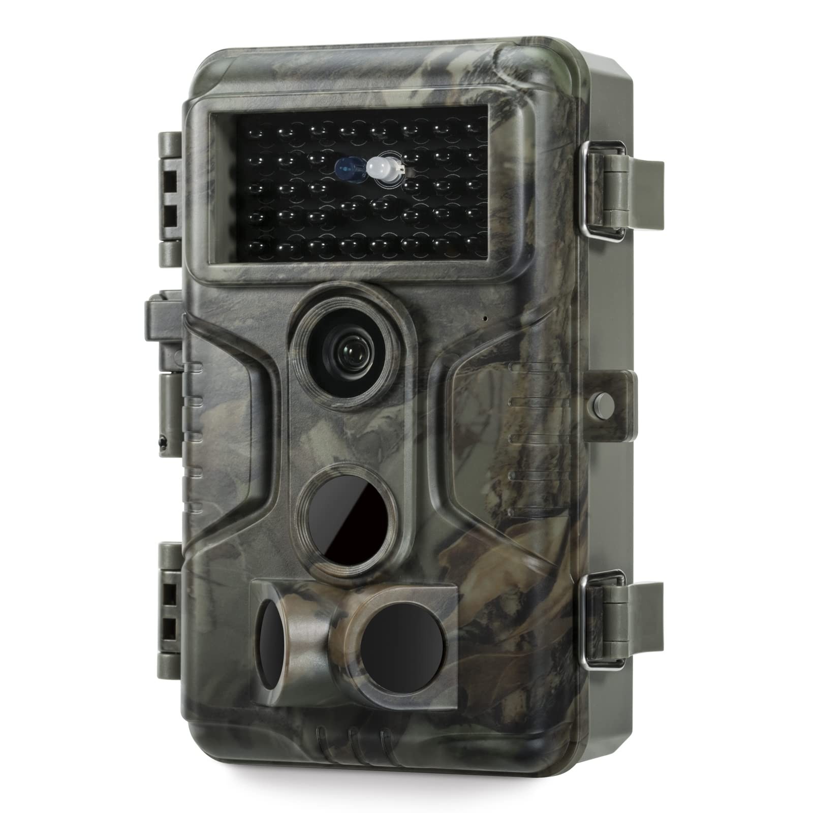 64MP Trail Camera with 1296P Video, 100ft Night Vision & 0.1s Trigger