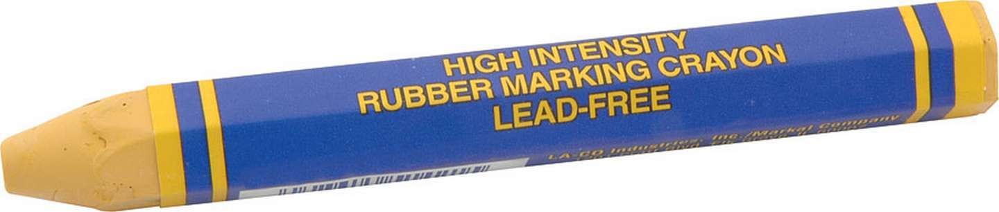 Allstar Tire Crayon - 4-5/8 in Long - 1/2 in OD - Yellow - Each ALL12061