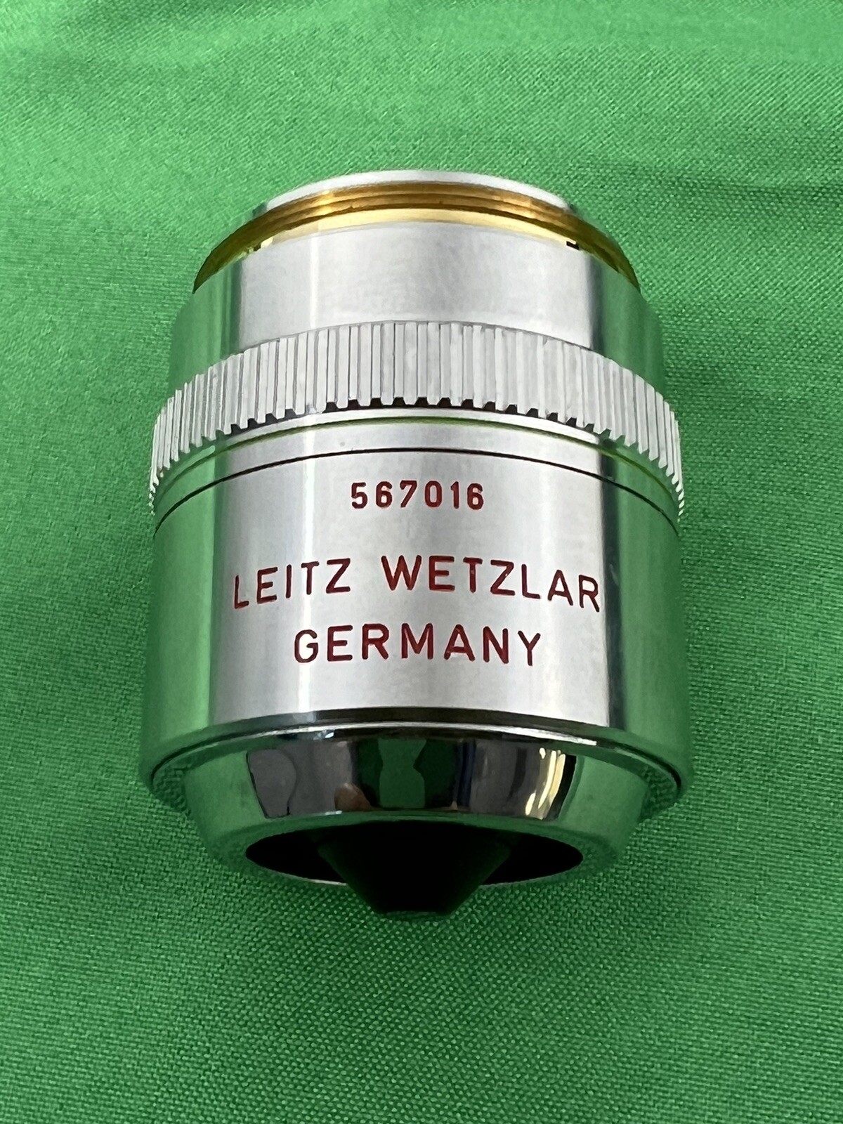 Leitz Wetzlar Germany PL FLUOTAR 20 X / 0.45 D Microscope Objective Part 567016