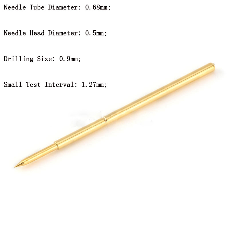 10Pcs Dia 0.68mm-2.4mm Spring Test Probe Pogo Pin Multiple Types New