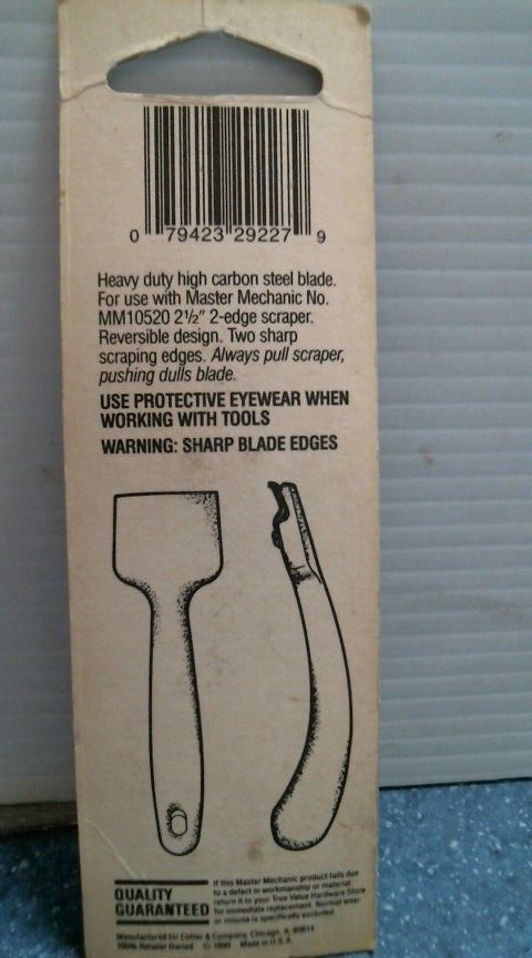 Master Mechanic Professional Scraper Blade 2-1/2" 2 Edge (29227) FS
