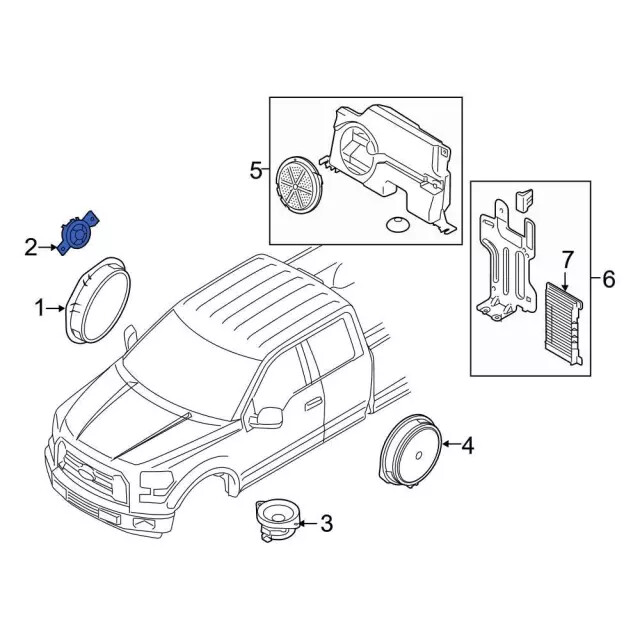 Genuine Ford Speaker DS7Z18808H
