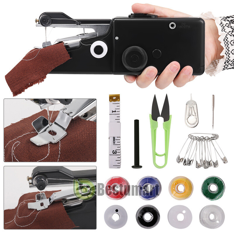 Mini Maquina De Costura Portatil De Coser De Mano Inalambrica Rapida Uso Facil