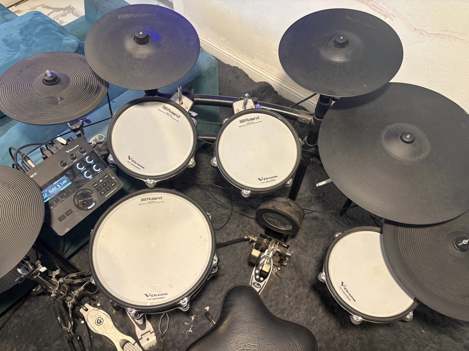 Roland TD-27KV Full Electric Drum Kit, lots of upgrades