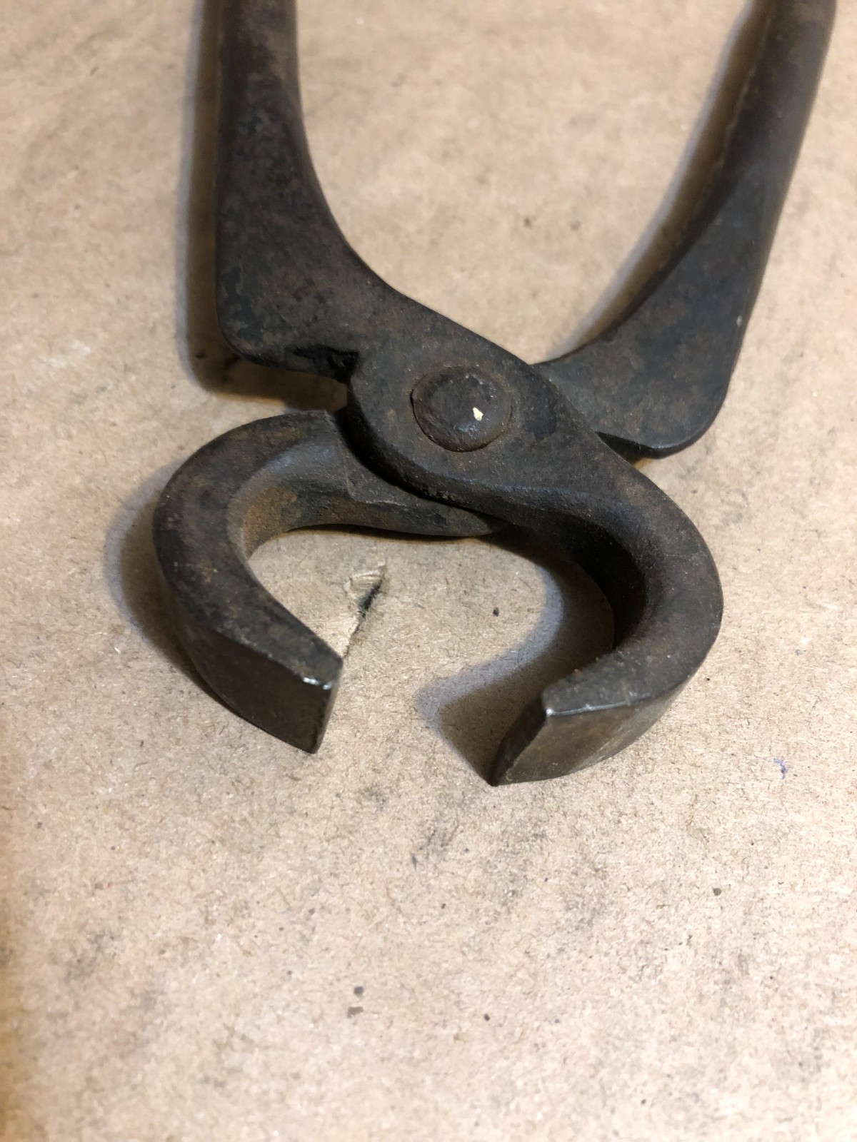 Vintage Blacksmith Farrier 7 Inch Nippers with Nail Pulling Claw
