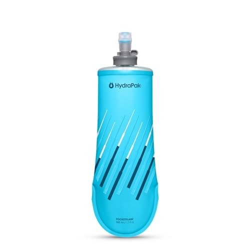PocketFlask - Compressible, Low Profile Soft Flask Water Bottle, 500ml Malibu