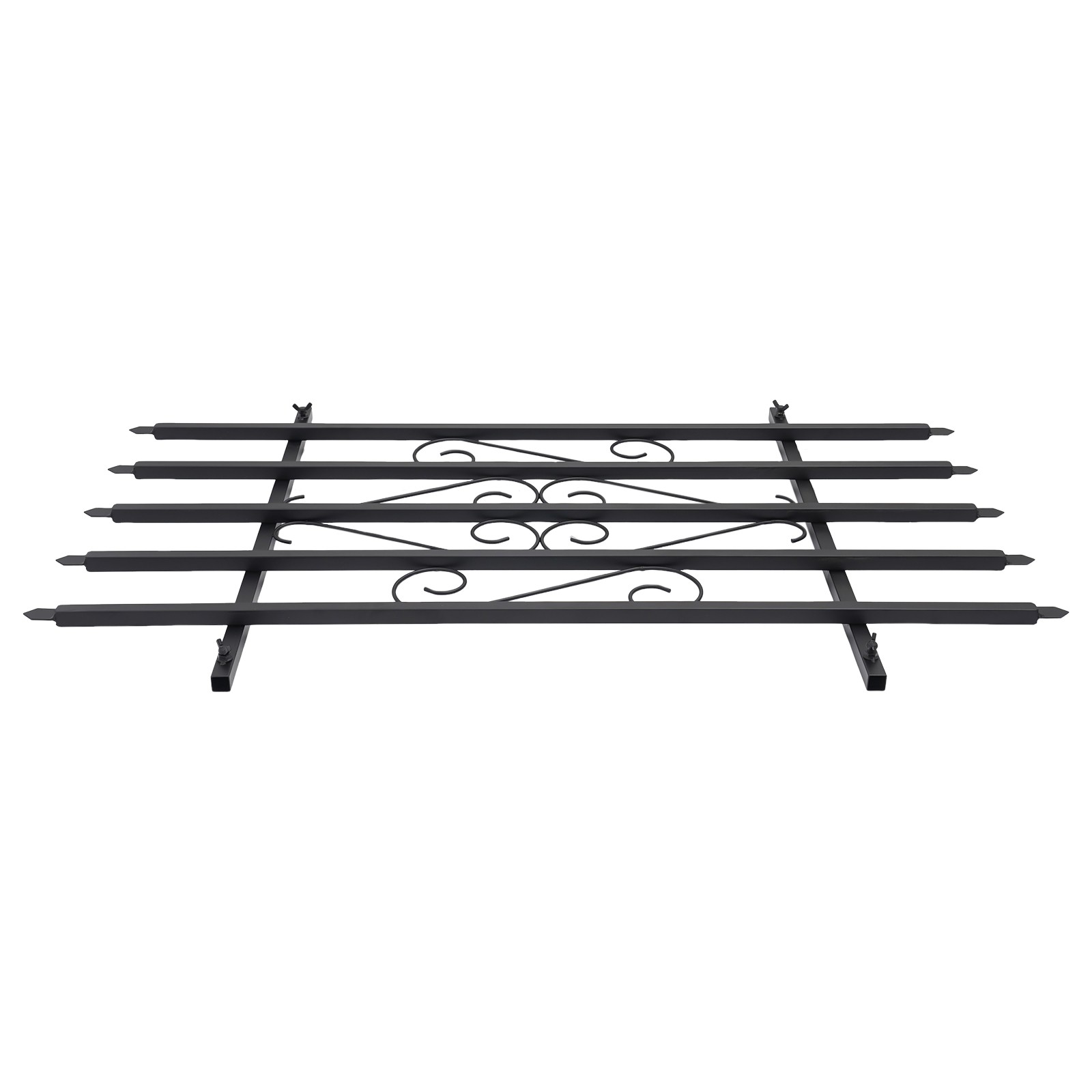 2 PCS Black Window Bar Guard Window Security Bars Sturdy Window Guard For Home