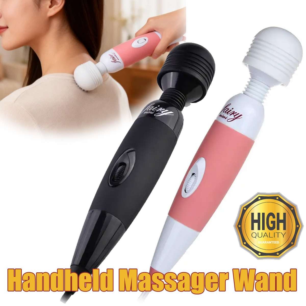 Handheld Massager Wand Vibrating Massage Full Body Therapy  10 Speed Vibrator
