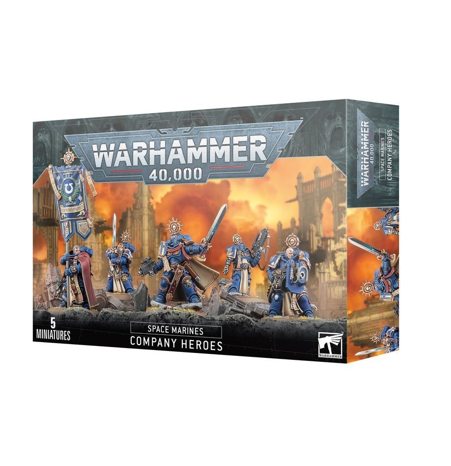 Warhammer 40k Space Marines Company Heroes Mini Figures