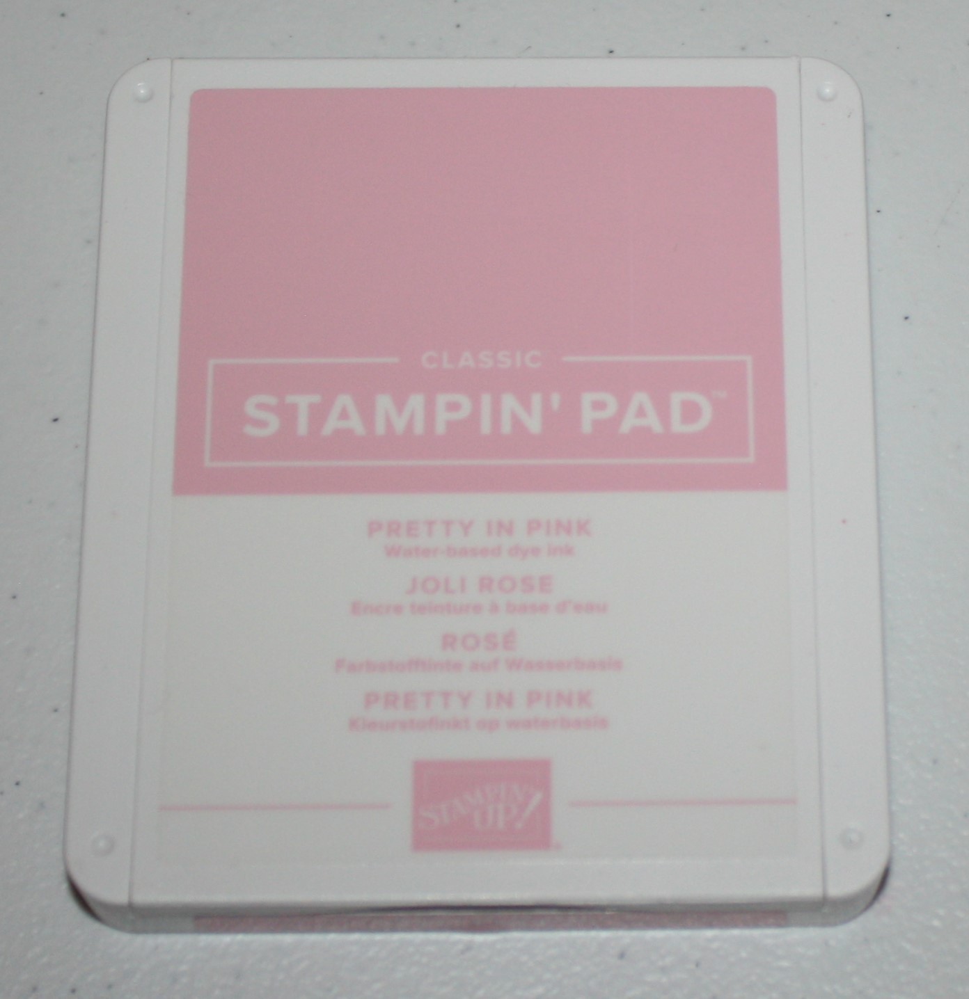 Stampin Up Retired PRETTY IN PINK In Color Ink Pad Great Condition!