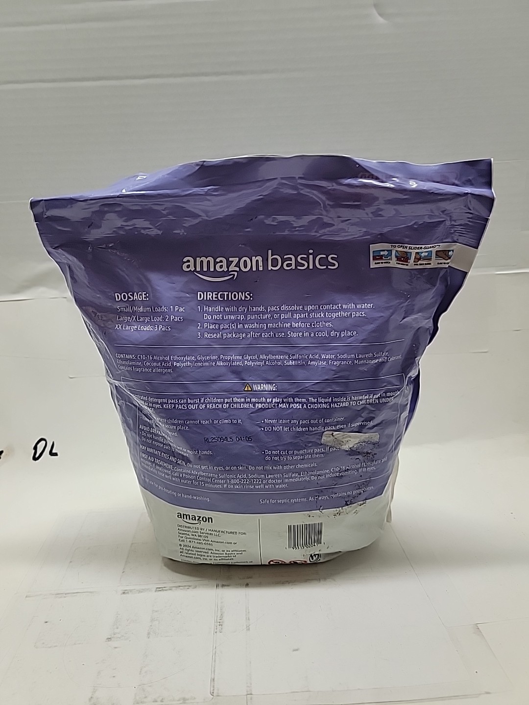 Amazon Basics Laundry Detergent Pacs, Lavender Scent, 120 Count