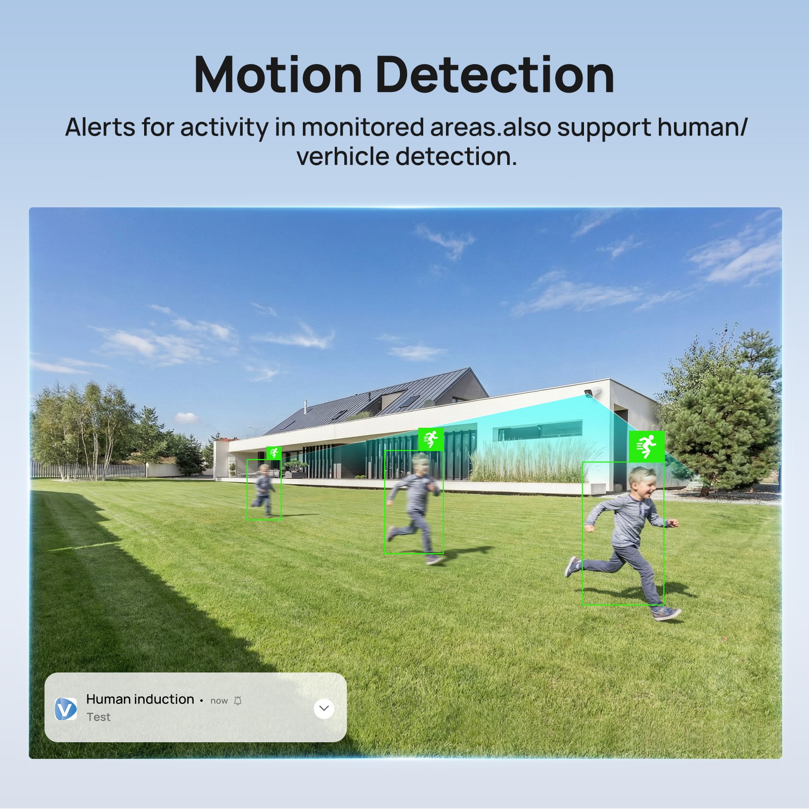 VIKYLIN 5MP Full Color POE Security Camera Built-in MIC Speaker Motion Detection