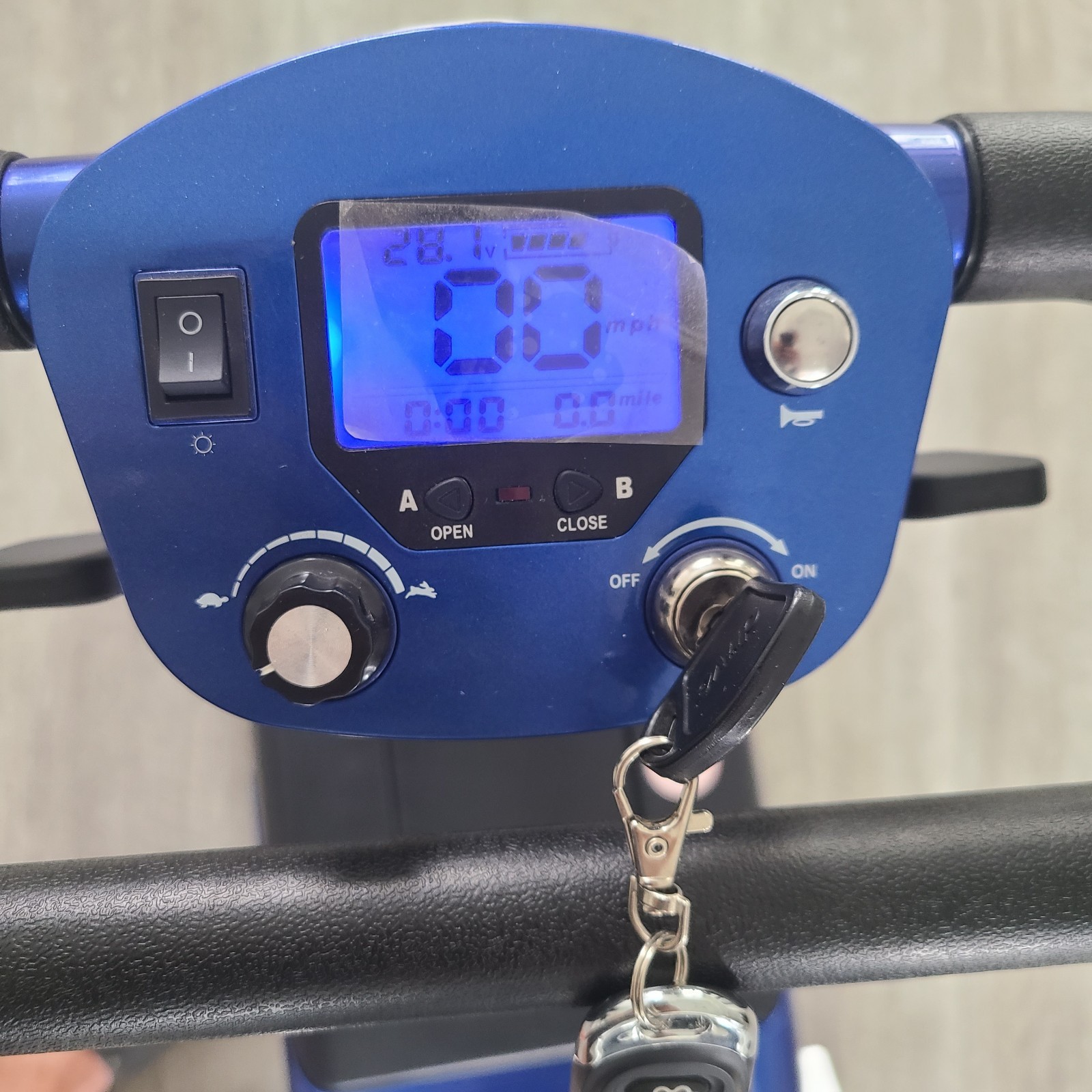 Solax Transformer 2 Electric Folding Mobility Scooter - Blue