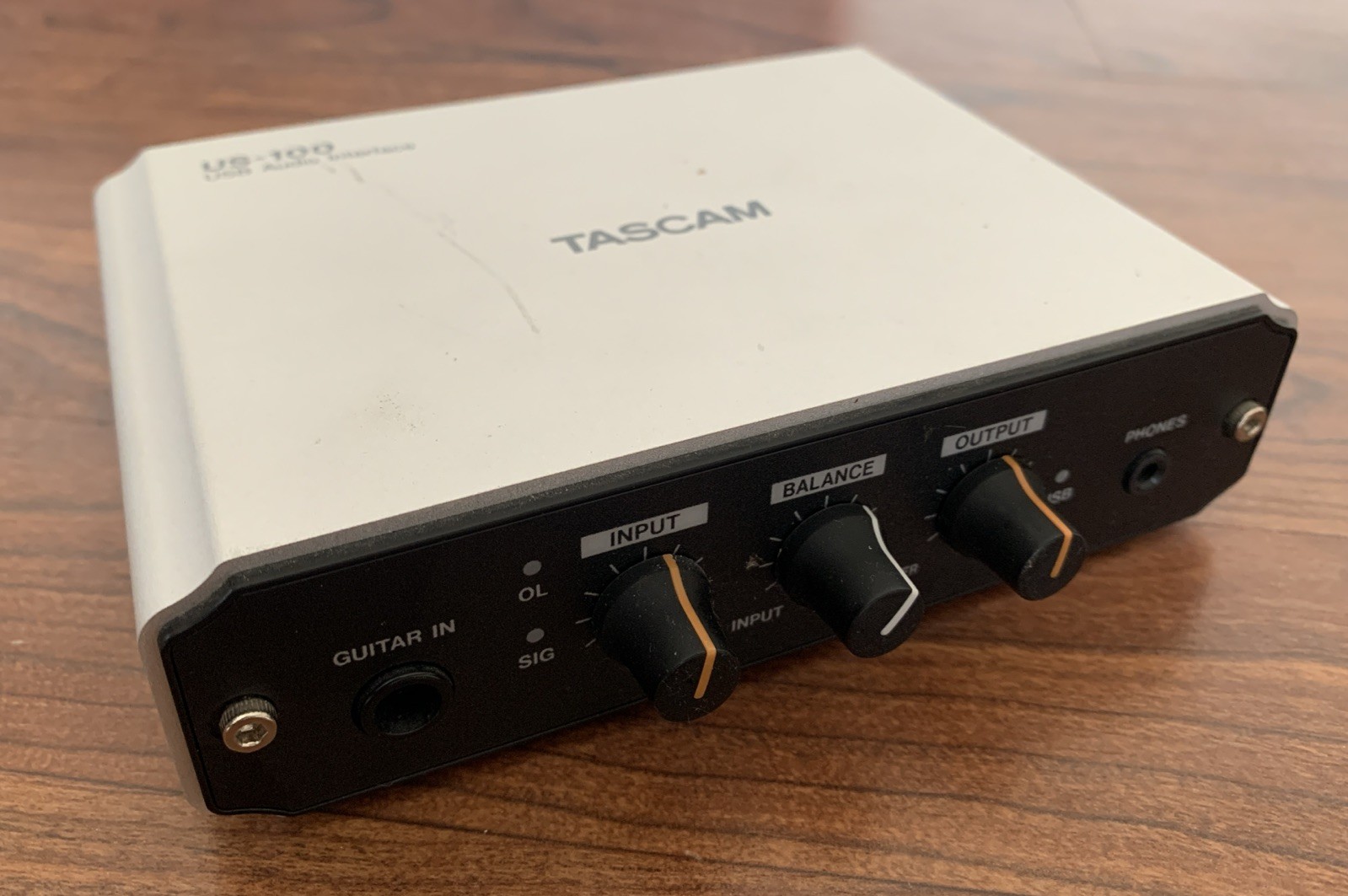 Tascam TEAC US-100 USB Audio Interface Sound DJ For Guitar