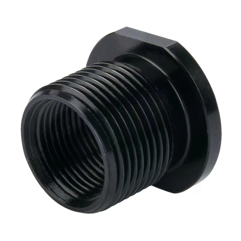 Steel Muzzle Thread Convert 1/2x28 TPI to 5/8x24 TPI w/ Crush Washer