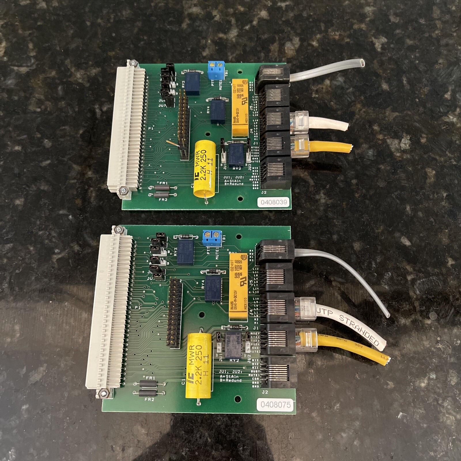 Lot of 2 T5 ORBACOM TERMINAL CIRCUIT BOARD CARD 17020323 REV 4