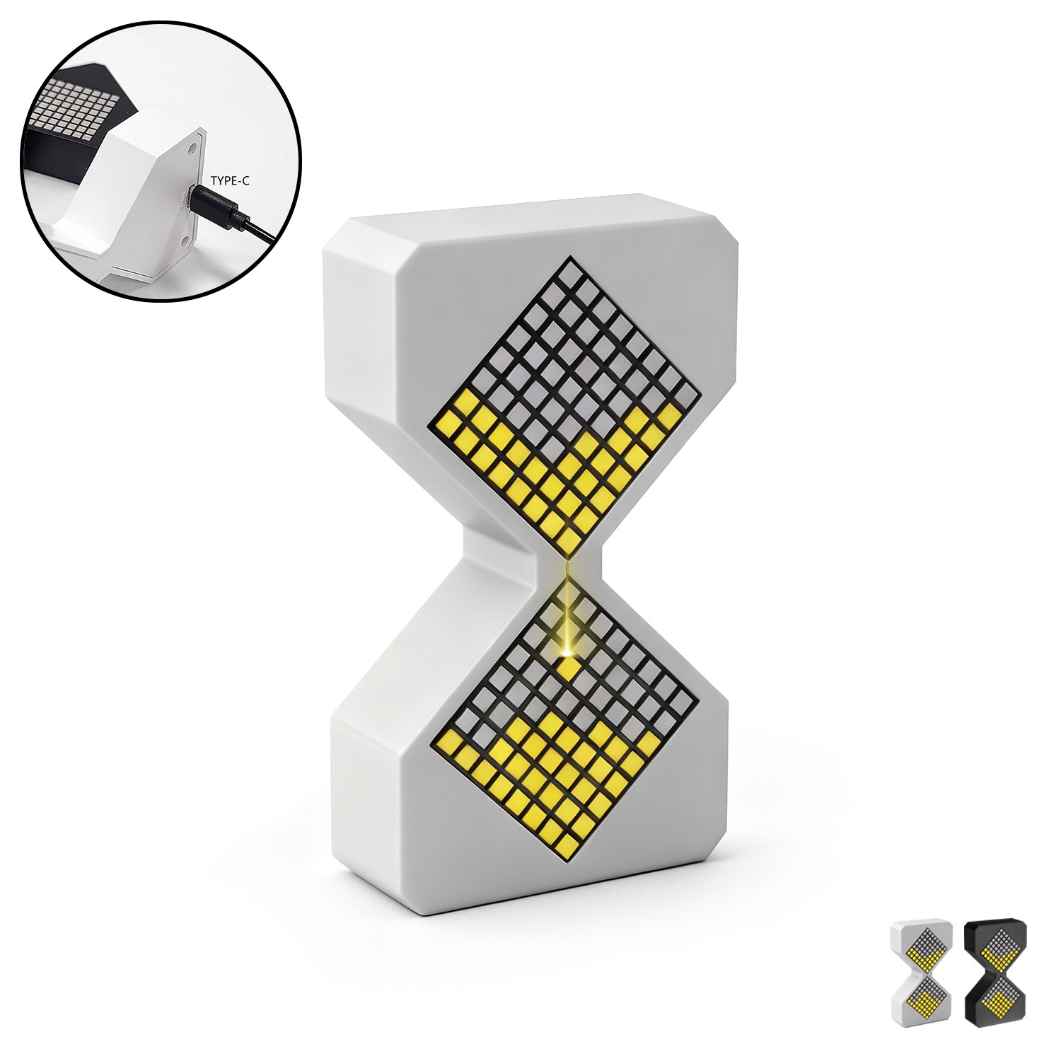 LED Digital Hourglass Timer for Kids, 1-30 Minutes Sand Time Can Set Any Minute