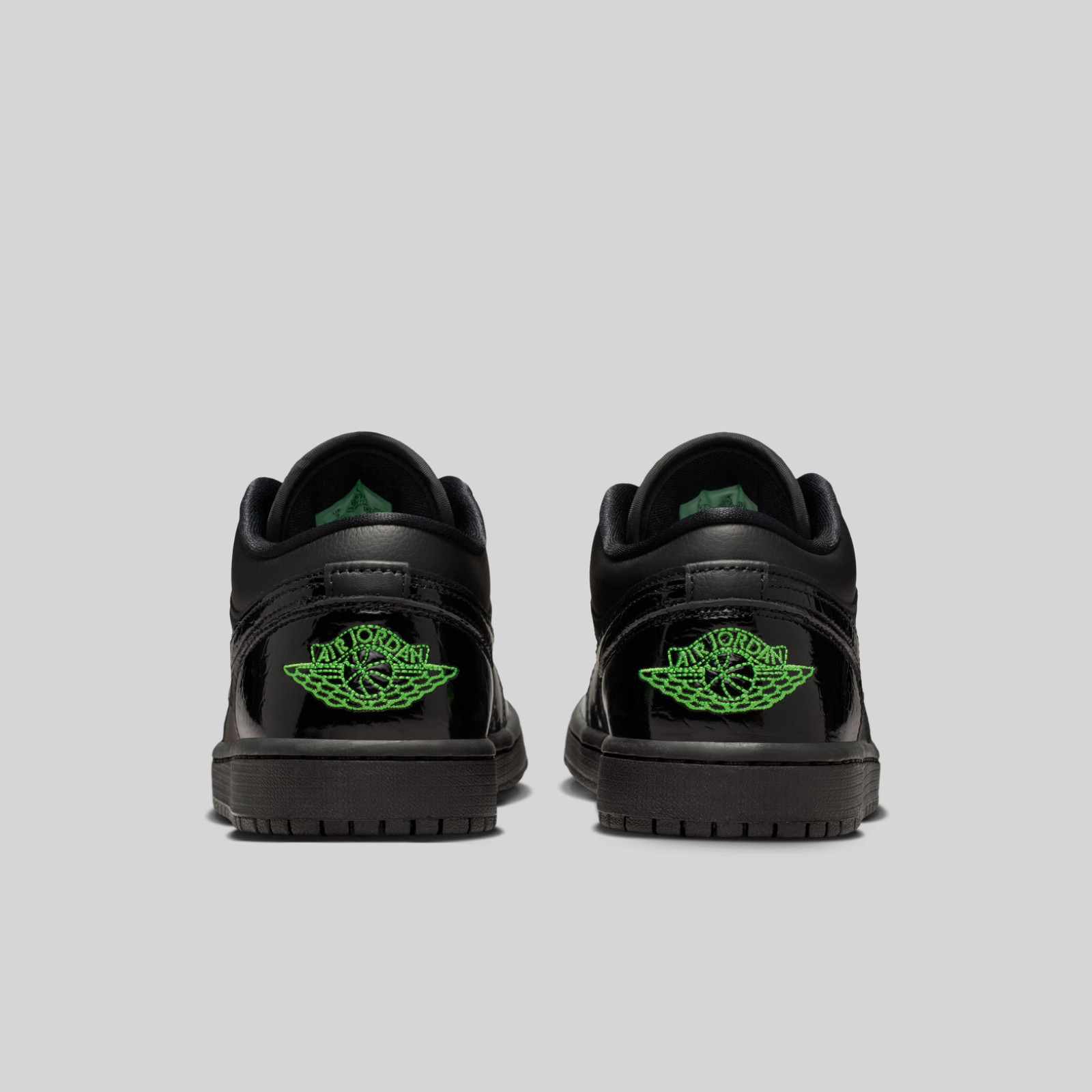 Nike Air Jordan 1 Low SE Black Croc Green IQ9701-010 Men's Size 10.5 Shoes