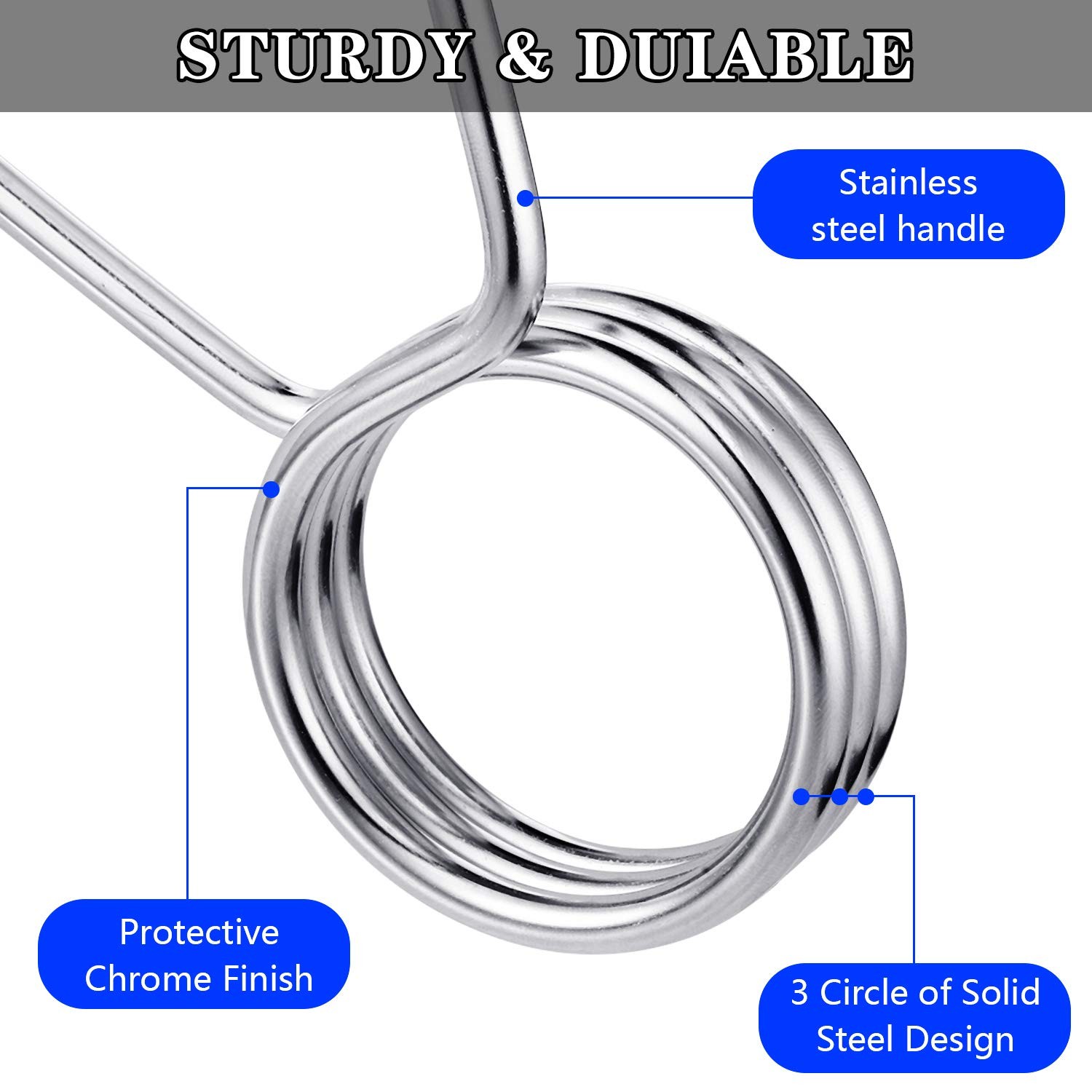 Sumind 4 Pieces 2 Inch Dumbbell Spring Collars Barbell Clamps Locking...