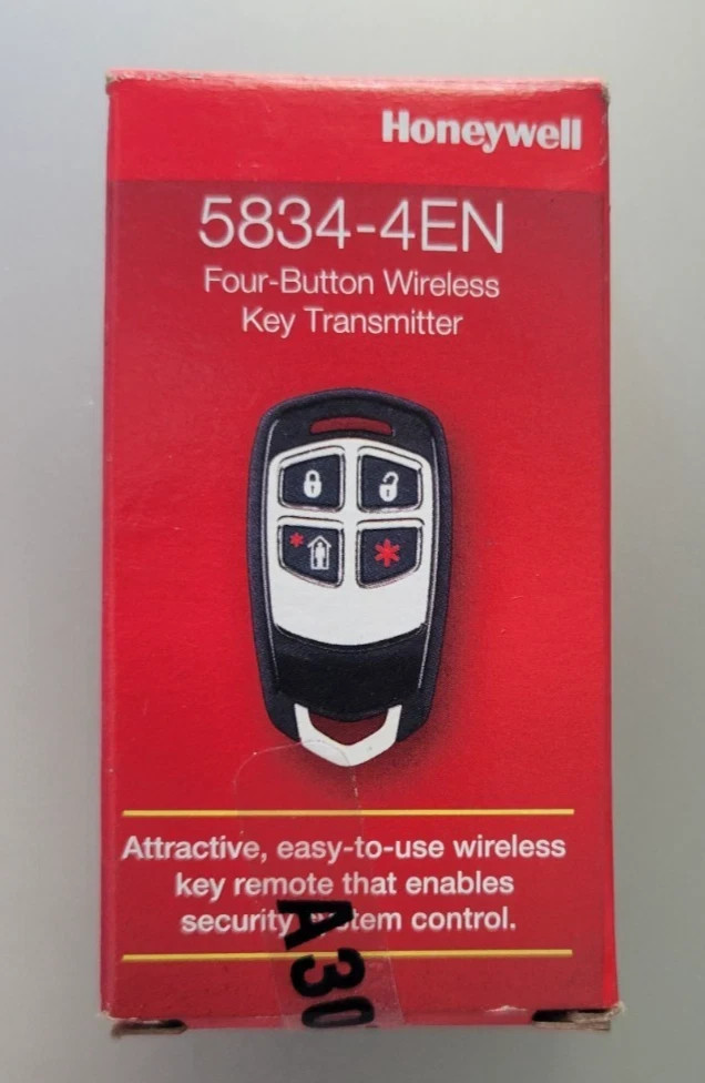 SAVE Honeywell 5834-4 EN (Enhanced) Wireless Keyfob for 5800 or Lyric Controller